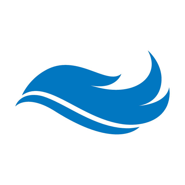 水波符号和图标Logo模板图片下载