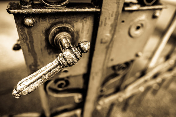 前门的旧门把手图片下载