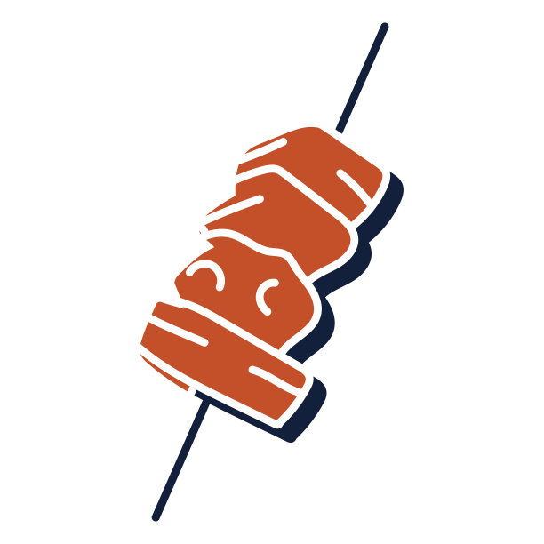 棕色蓝色双色调串图标平图片下载