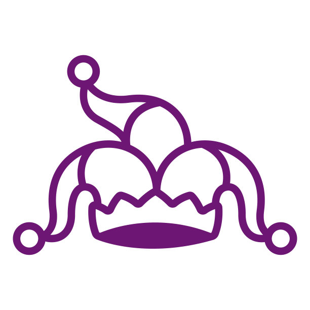 图标小丑帽描图片下载