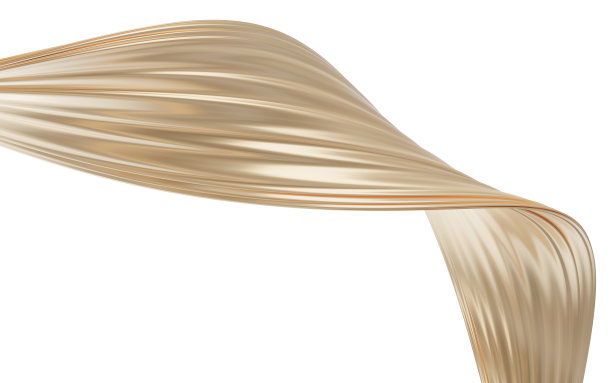 抽象流动曲线线条，三维渲染。图片下载