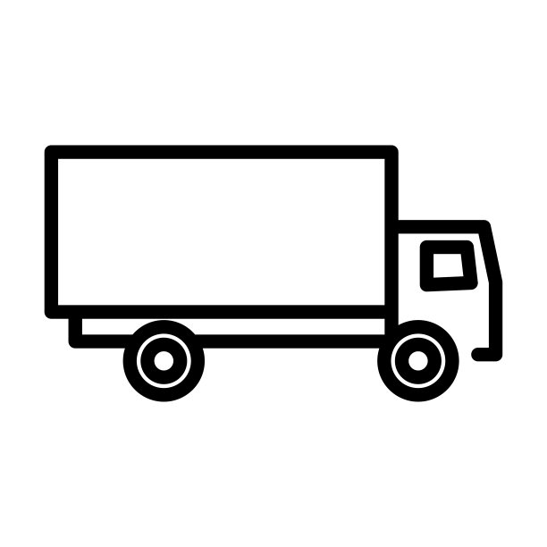 插图矢量图形的卡车图标图片下载