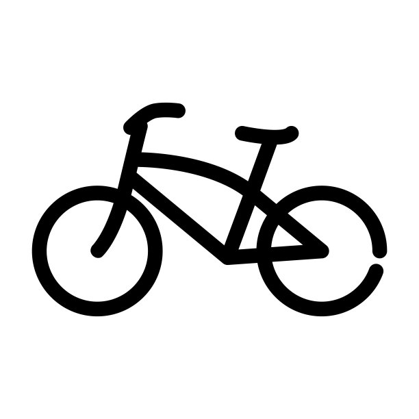 插图矢量图形的自行车图标图片下载