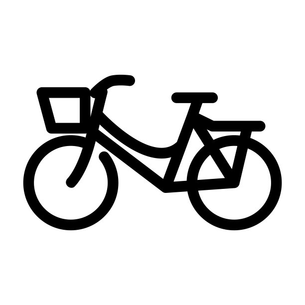 插图矢量图形的自行车图标图片下载