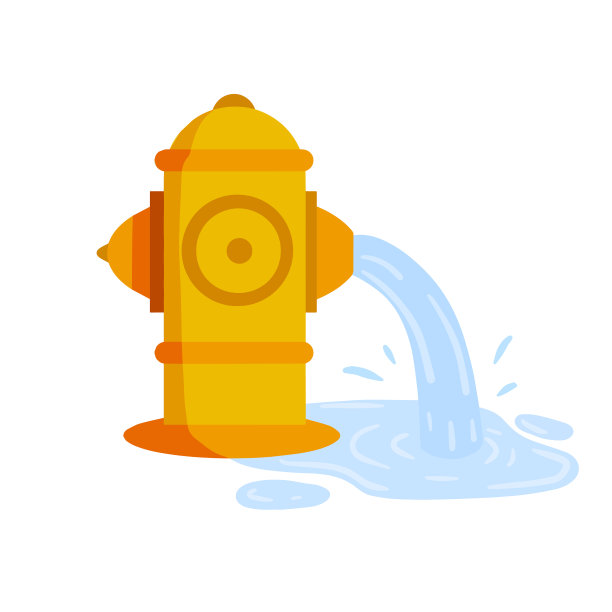 消防栓平面卡通图片下载