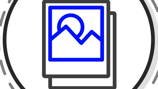 行照片图标孤立在白色背景图片下载