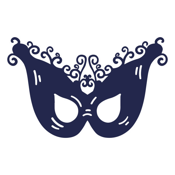 狂欢节面具简单图片下载