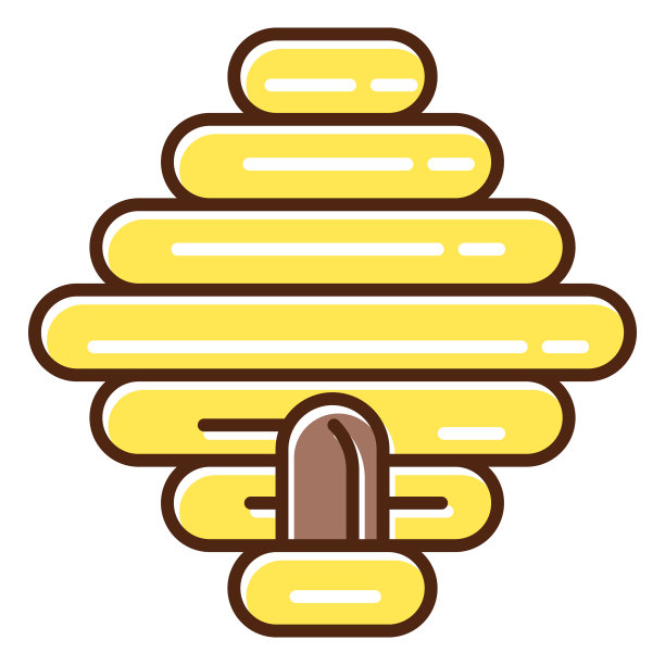 可爱的蜂箱元素图片下载