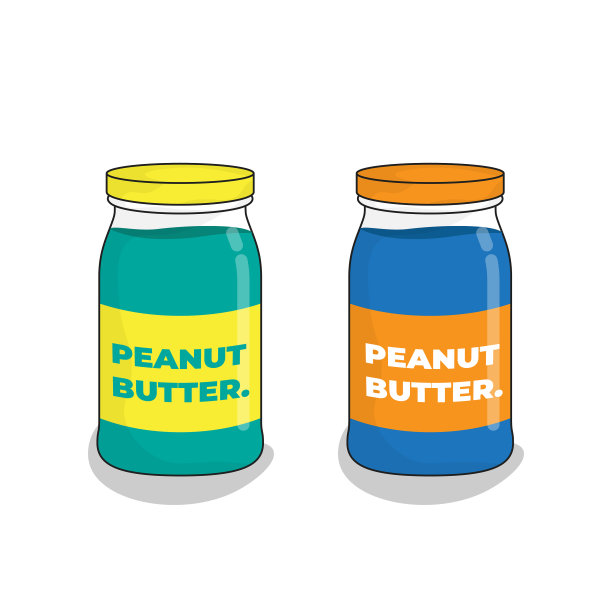 迷你瓶模板在绿色和蓝色的颜色图片下载