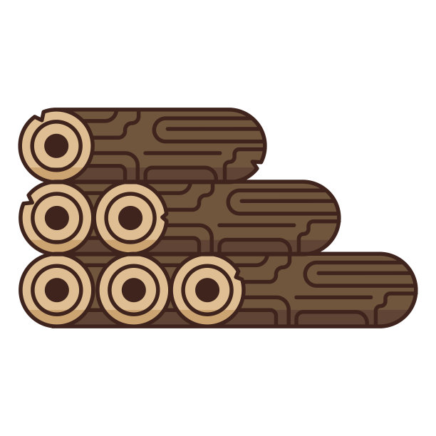 伐木工原木堆栈图标图片下载