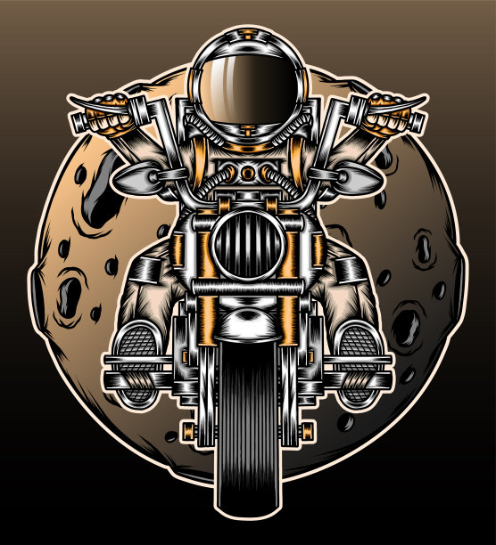 酷炫的宇航员在太空中遨游图片下载