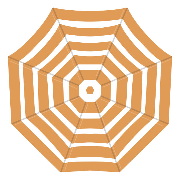 橙色伞从上往下图片下载