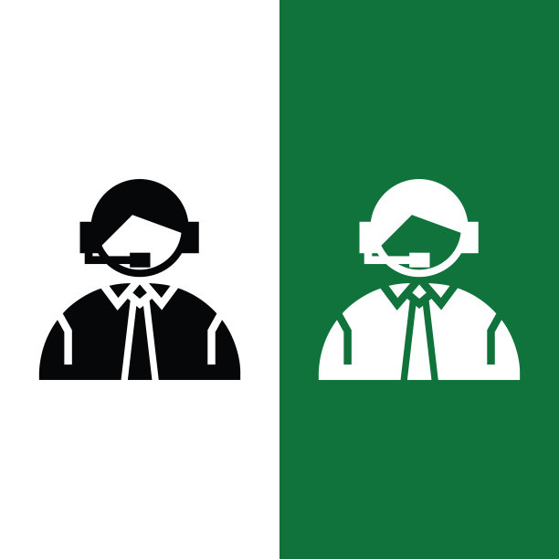 足球解说员矢量图标在字形风格图片下载