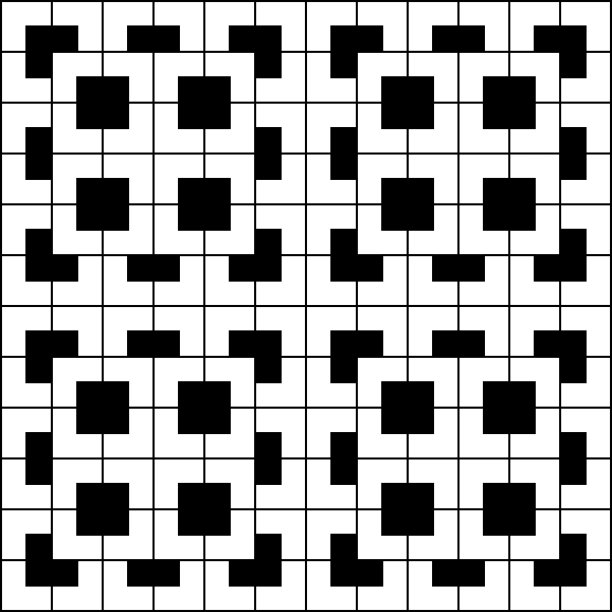 黑角方括号和方块图案背景向量。瓷砖、地砖、地铁砖、墙砖背景。图片下载