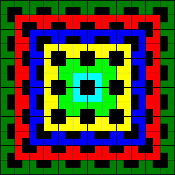 彩色的角括号和方块图案背景向量。瓷砖、地砖、地铁砖、墙砖背景。图片下载