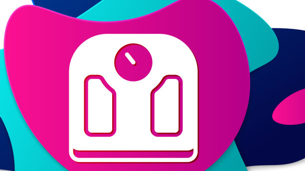 彩色浴室鳞片图标孤立在白色图片下载