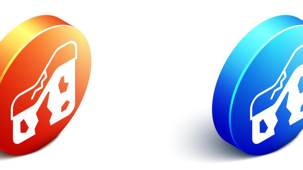 等距地质断层图标孤立在白色图片下载