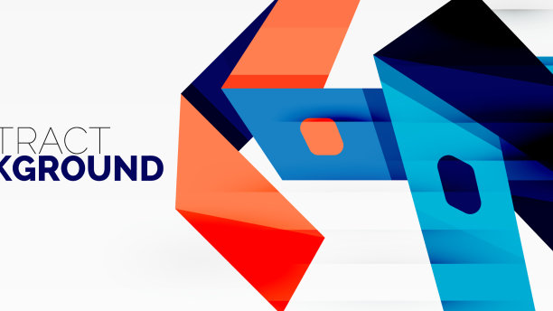 创意几何墙纸抽象丝带图片下载