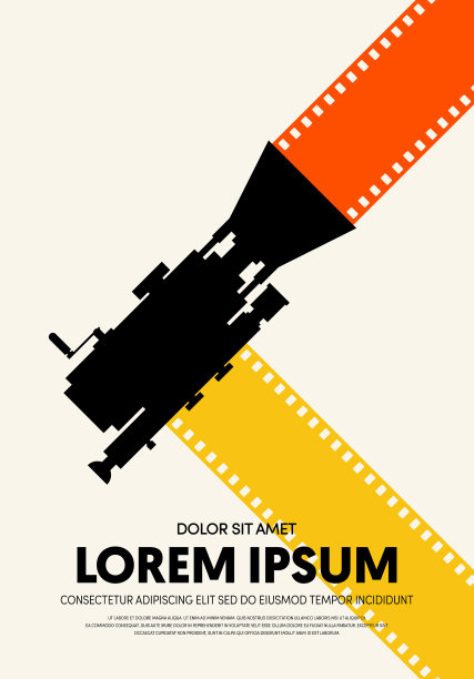 电影及电影海报设计模板背景图片下载