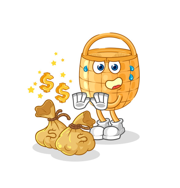 篮子拒绝钱字符图片下载