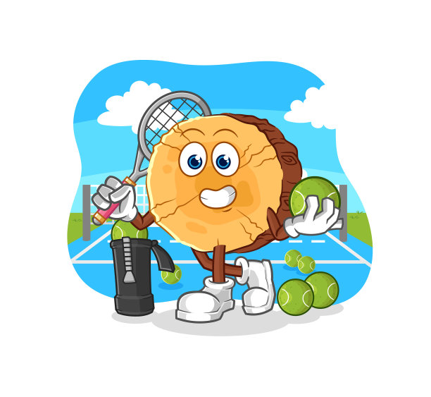 圆木打网球的特点图片下载