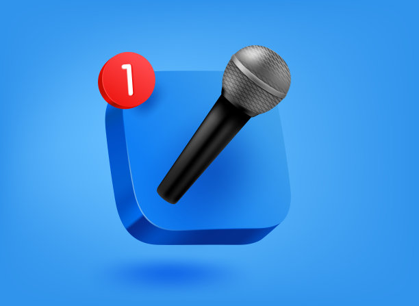 带有音乐App概念的3D手机应用图标图片下载