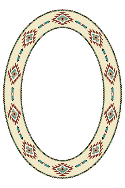 民族框架椭圆边界图片下载