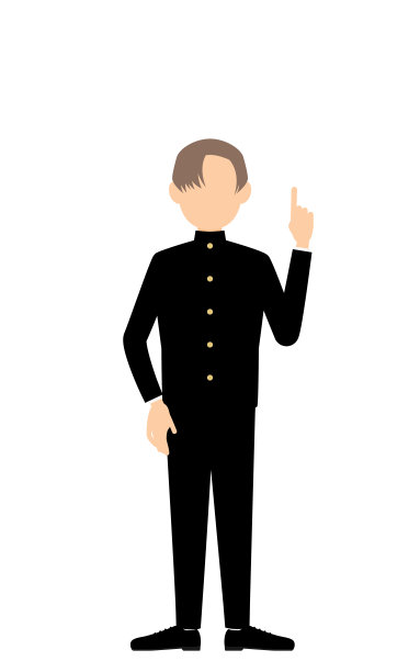 穿着校服的男孩，摆出勇敢的姿势图片下载