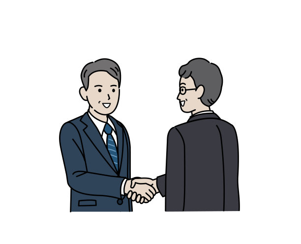 握手的中年商人图片下载