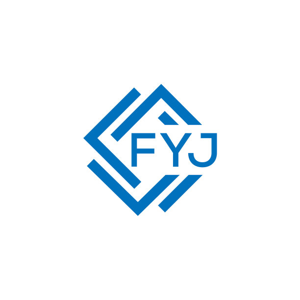 Fyj字母logo设计，白底Fyj图片下载