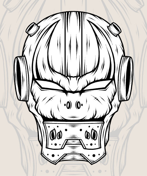 老式机器人的头图片下载