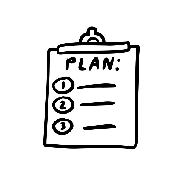 涂鸦计划图标手绘信息图表笔记图片下载