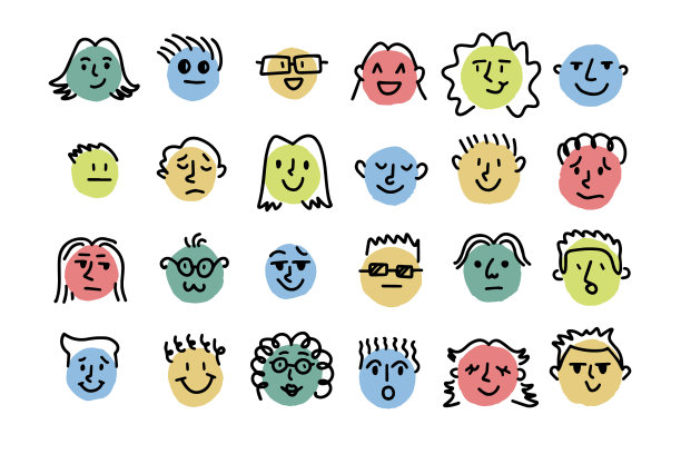 不同的情绪和心情画出简单的圆图片下载