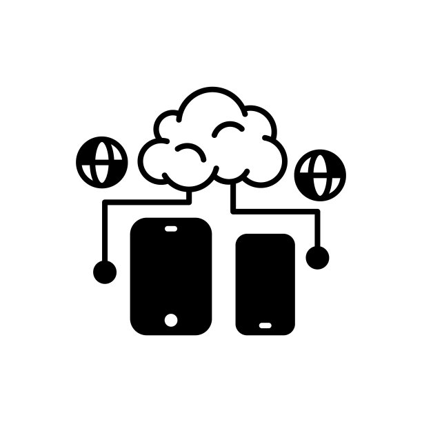 云计算矢量图标标志图片下载