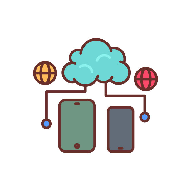 云计算矢量图标标志图片下载
