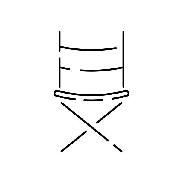 简单的电影相关矢量线图标。包含这样的图标电影院，电视，爆米花，视频剪辑和更多。娱乐和电影。导演椅图片下载