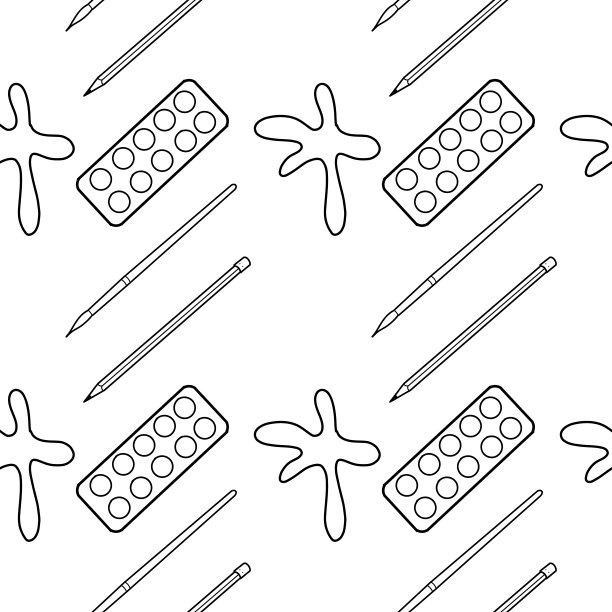 矢量无缝模式元素回到学校图片下载