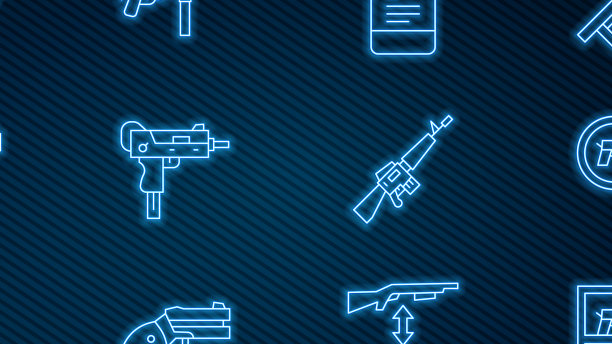 设置线狩猎商店武器手枪或枪搜查图片下载