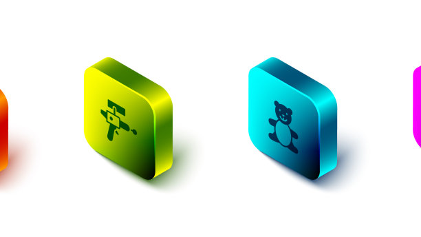 设置等距铲玩具射线枪泰迪熊图片下载