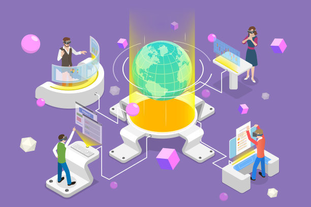 三维等距平面概念图片下载