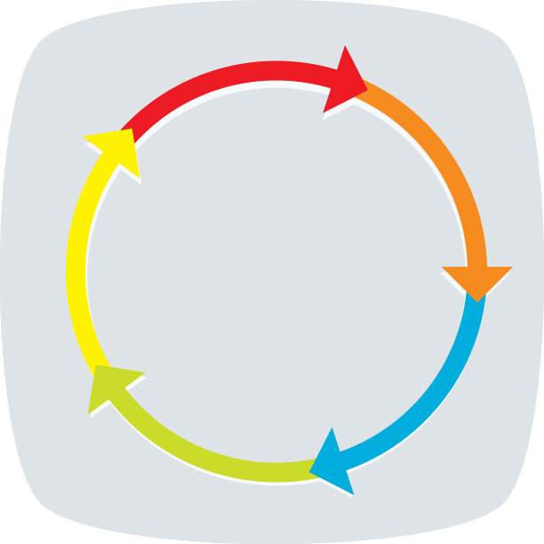 圆形箭头指针形状元素图片下载