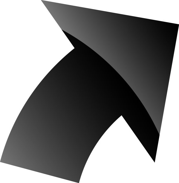 圆形箭头指针游标元素形状图片下载