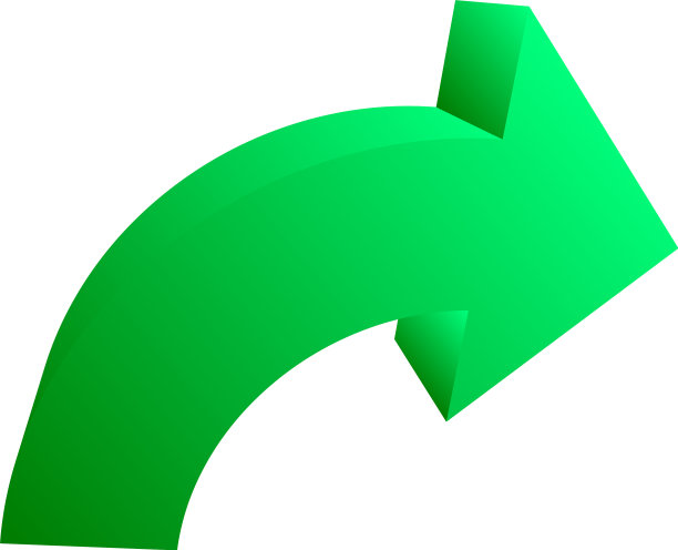 圆形箭头指针形状元素图片下载