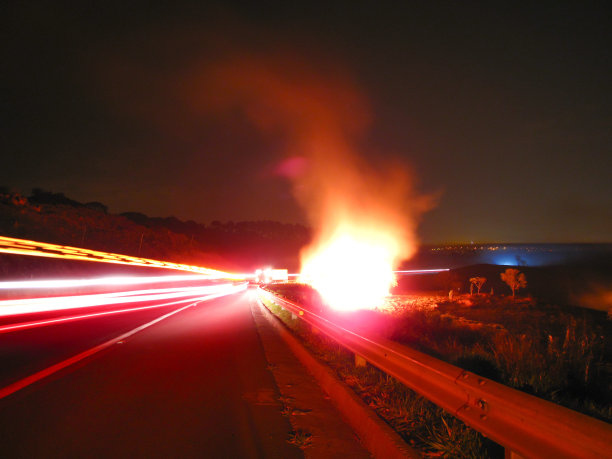 路边的火图片下载