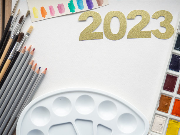 2023贺卡与油漆图片下载