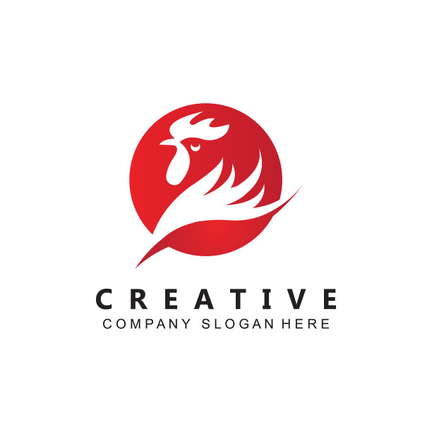 炸鸡标志设计农场动物制成图片下载