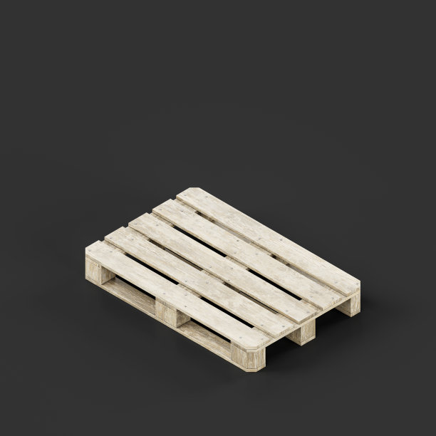 木制叉车托盘，货箱底座，三维效果图图片下载