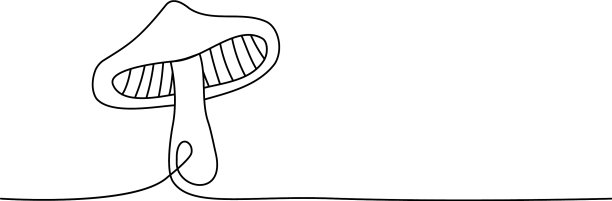 蘑菇一行连续画蘑菇图片下载