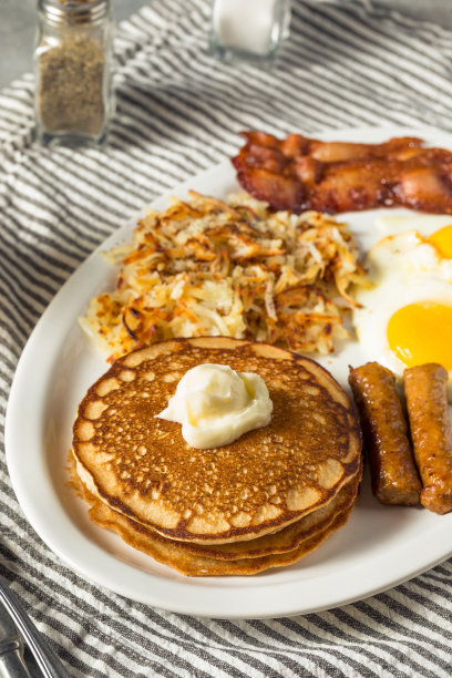 全自制美国煎饼早午餐图片下载