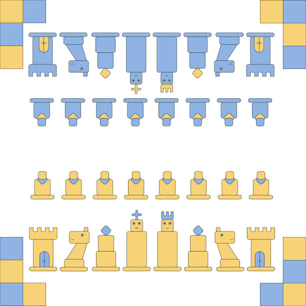 一套棋子是程式化的图片下载